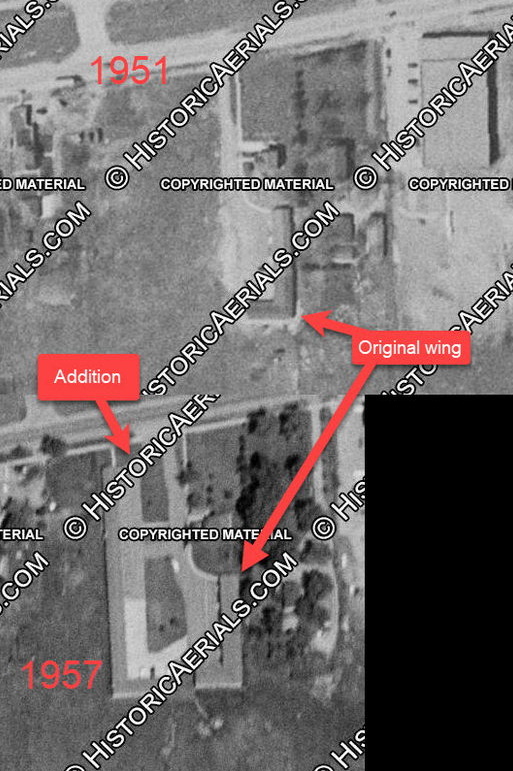 Alpine Motel - 1951-1957 Aerial (newer photo)